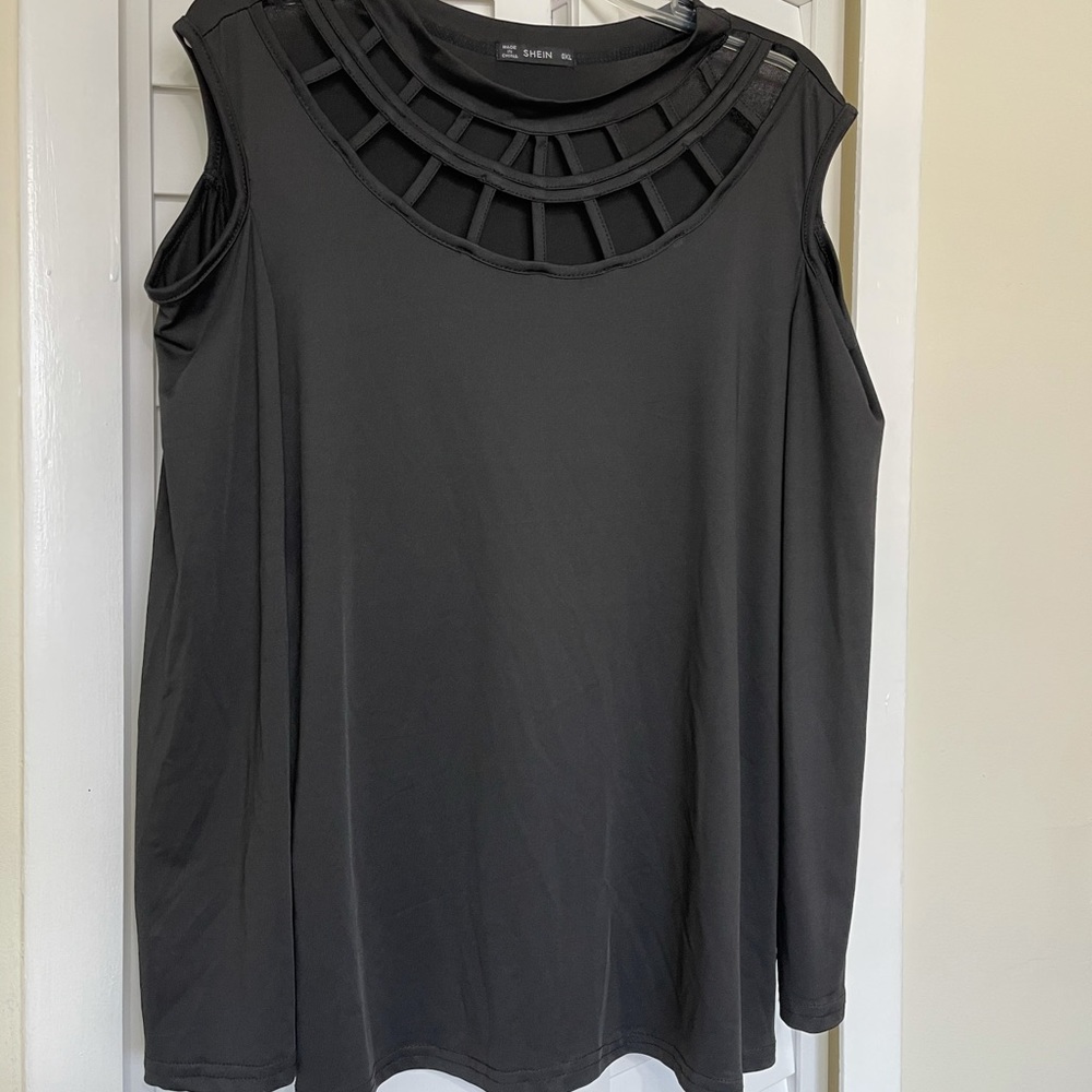 Black long sleeve blouse